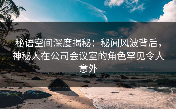 秘语空间深度揭秘：秘闻风波背后，神秘人在公司会议室的角色罕见令人意外